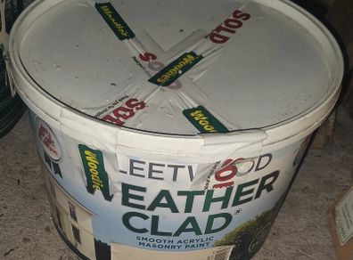 Fleetwood paint weather clad magnolia  c.15L external outdoor