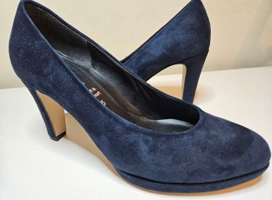 Gabor Gab270 Court Shoe - Navy Suede RRP 80 Euro Soft & Smart UK 5  & UK 4.5 New & Boxed