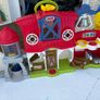 Set of 3 Little People Buildings - Fisher Price Little People House, Farm and Fire & Rescue station Image 3