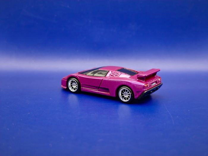 Hot Wheels '94 Bugatti EB110 SS with custom wheels.