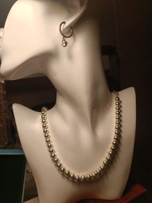 Sterling Silver La Bella Fine Italian Jewellery High Lustre Spherical Necklace