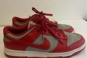 Nike Dunk Low Retro Medium Grey Varsity Red Size 8.5