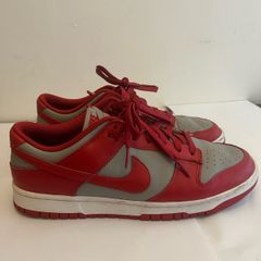 Nike Dunk Low Retro Medium Grey Varsity Red Size 8.5