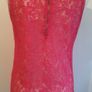 An'ge Paris Ladies Pink Sparkly Top With Back Lace Detail New With Tags RRP E44 Image 6