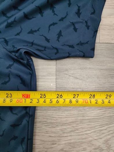 Greg Norman Shark Print Golf Polo Shirt Mens XL