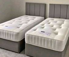 New Stylish single ,Double 4ft, 4ft6, King 5ft And 6ft Superking Sizes Divan Beds Instock. Drawers And Optional Tufted Mattresses Available. Free Delivery