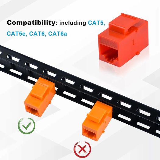 10 inch 0.5U 12 Port Blank Keystone Patch Panel with Cat6 RJ45 Keystone Jack Insert for DeskPi RackMate T0/T1/T2 Network Cabinets/Server Rack