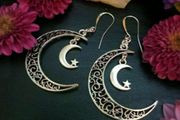 Crescent Moon Earrings - nice gift