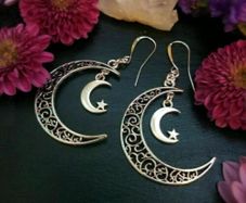 Crescent Moon Earrings - nice gift