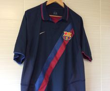 FC Barcelona Jersey. Official Nike Mens Away Jersey Season 2002-2003. Original From The Time. Not A Modern Remake.