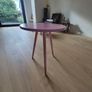 Pink side table, great for kids room or retro sitting room! Image 2