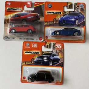 Alfa Romeo Tonale/ Giulia, Fiat 500 Turbo - Matchbox Cars