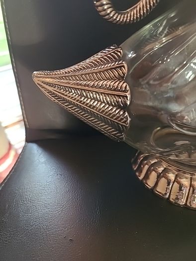 Nice Quality Silea Glass & Silverplate Duck Decanter. Circa 1970