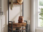 Coat Stand with Shoe Bench and two drawers
