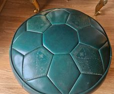 Leather Pouf