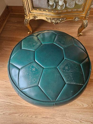 Leather Pouf