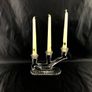 Art Deco crystal candle stand Image 2