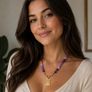 Natural stone beaded necklace Image 2
