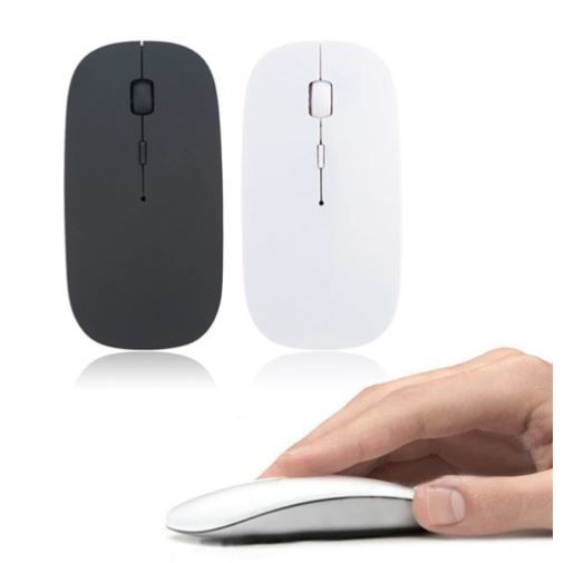 Wireless Slim Optical Mouse White For PC LAPTOP
