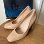 Beige block-heel court shoes by Sergio Todzi with a square-round toe Uk4 Eur37 Image 5