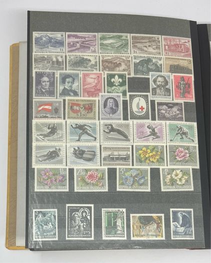 Collection: Austria (Osterreich) Stamps both mint an commemorative stamps on 45 pages