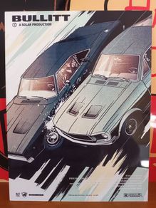 Metal sign for Bullitt movie