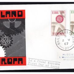 1967 Ireland Europa (CEPT) Commemorative Stamp First Day Cover (FDC)