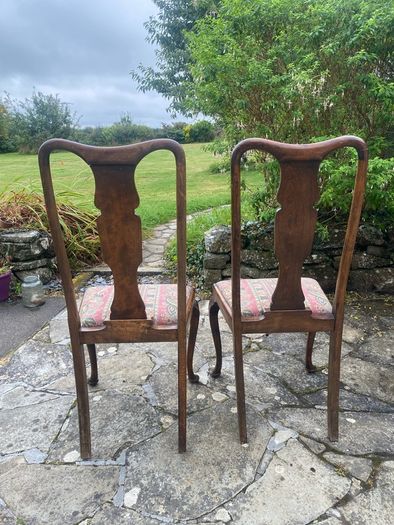 4 antique wooden chairs