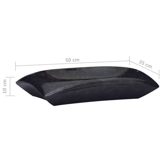 Sink Black 50x35x10 cm Marble