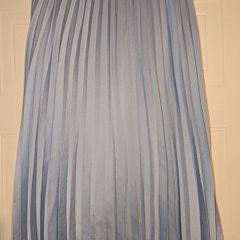 Beautiful Icelandic Blue pleated midi skirt from Vila