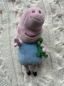 Ty Beanie Babies George Peppa Pig Dine-Saw Plush Used Please look at the pictures