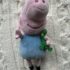 Ty Beanie Babies George Peppa Pig Dine-Saw Plush Used Please look at the pictures
