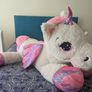 plush  , plush toy , Unicorn large 120cm  white & pink purple big Image 2