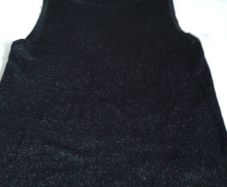 Black Sleeveless Knitted Top for Sale