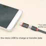 Micro USB Female To Type-C USB3.1 Male Sync Data Charger Cable - Black Image 7