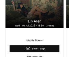 Lily Allen 3 Arena 01/07/2026 standing