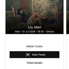 Lily Allen 3 Arena 01/07/2026 standing