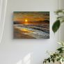 Original Oil Painting, Seascape Wall Art, Sunset Sea Large Art, Ocean Large Wall Art 60/80 Cm Image 9