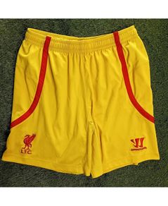 Liverpool Warrior Yellow Shorts 2014 2015 - Mens S