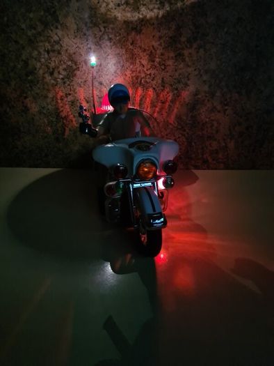 Vintage Son Ai Toys Motorcycle Police Jumbo Cycle Lights And Sounds 1984 Boxed Toy Collectable