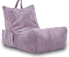 Bean Bag Corduroy Bean Bag Chair with Handle & Pocket  Modern Soft Seating