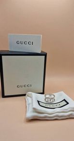 Gucci logo silver ring