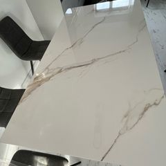 Brand new(Rarely used) dining table with no chairs(Negotiable)