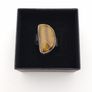 Vintage Tigers Eye Sterling Silver Ring Image 10