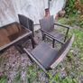 Rattan table and chairs Image 2