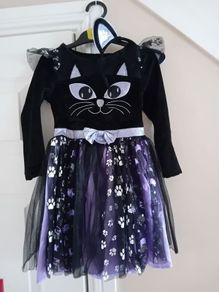 Cat Dress Costume with Headband 2-3yrs