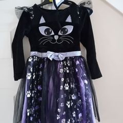 Cat Dress Costume with Headband 2-3yrs