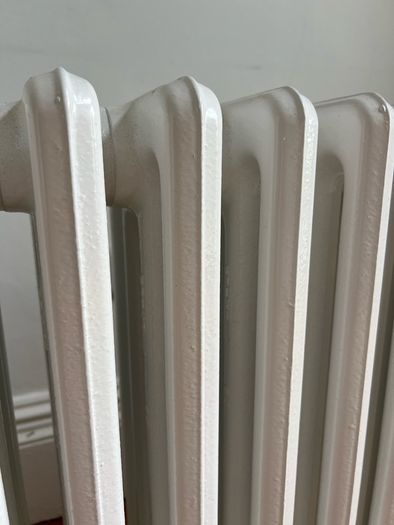 24 Section 3 Column Steel Column Radiator - White