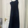Vintage Sisley Asymmetrical Denim Dress - Size S Image 2