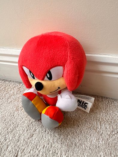 Sonic The Hedgehog Knuckles Plush Soft approx. 20 cm. Used Please see photos